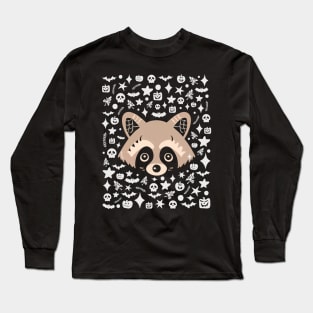 Kawaii Raccoon Halloween Long Sleeve T-Shirt